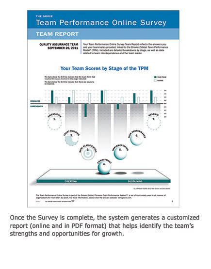 Grove Performance Model Drexler and Sibbet Team Performance Model - Grove Tools Inc