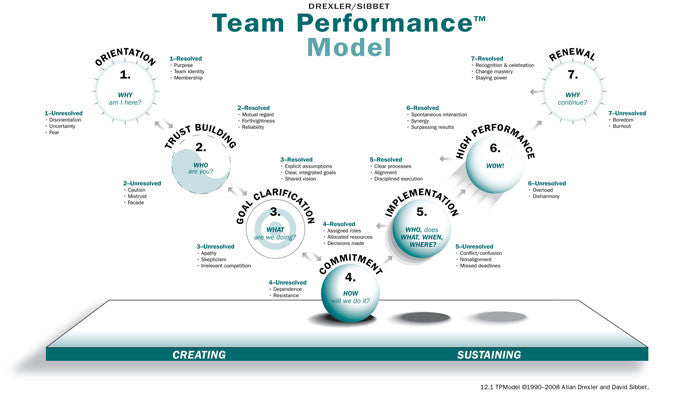 Team Performance Model Wall Poster